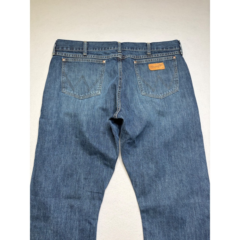 Wrangler Jeans Mens 38x32 Blue Retro Slim Boot 1077MWZRW Western Denim Pants - Picture 4 of 12